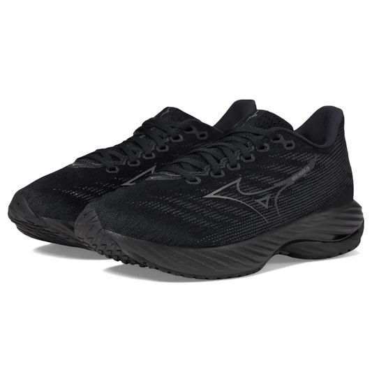 Mizuno Womens Wave Rider 28 Running Shoe Black-Shade 6 - Black-shade / 6