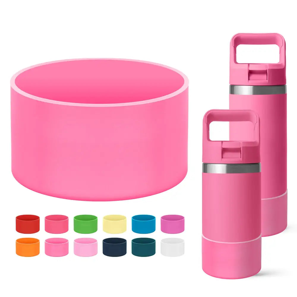 Mokoart Silicone Boot Compatible with YETI Kids Water Bottle 12 oz and Rambler 18 oz Bottle Anti-Slip Sleeve Bottom