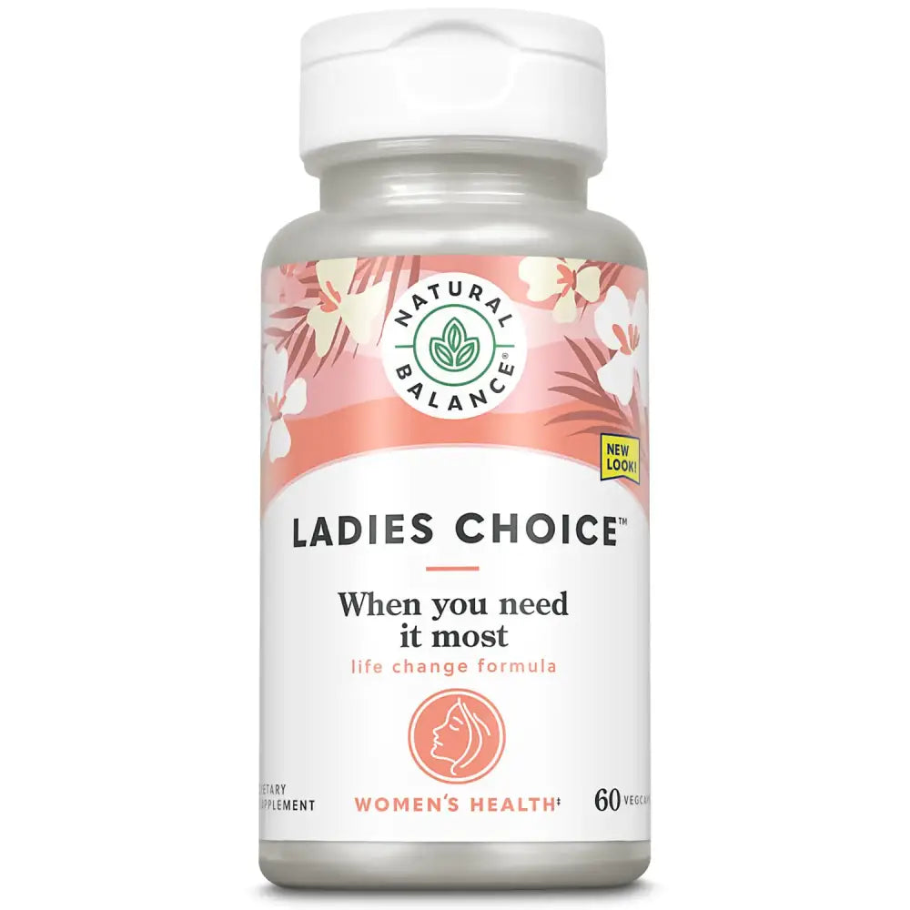 Natural Balance Ladies Choice Menopause Support | Hormone Balance Formula with PhytoEstrogens | 60 VegCaps - n/a
