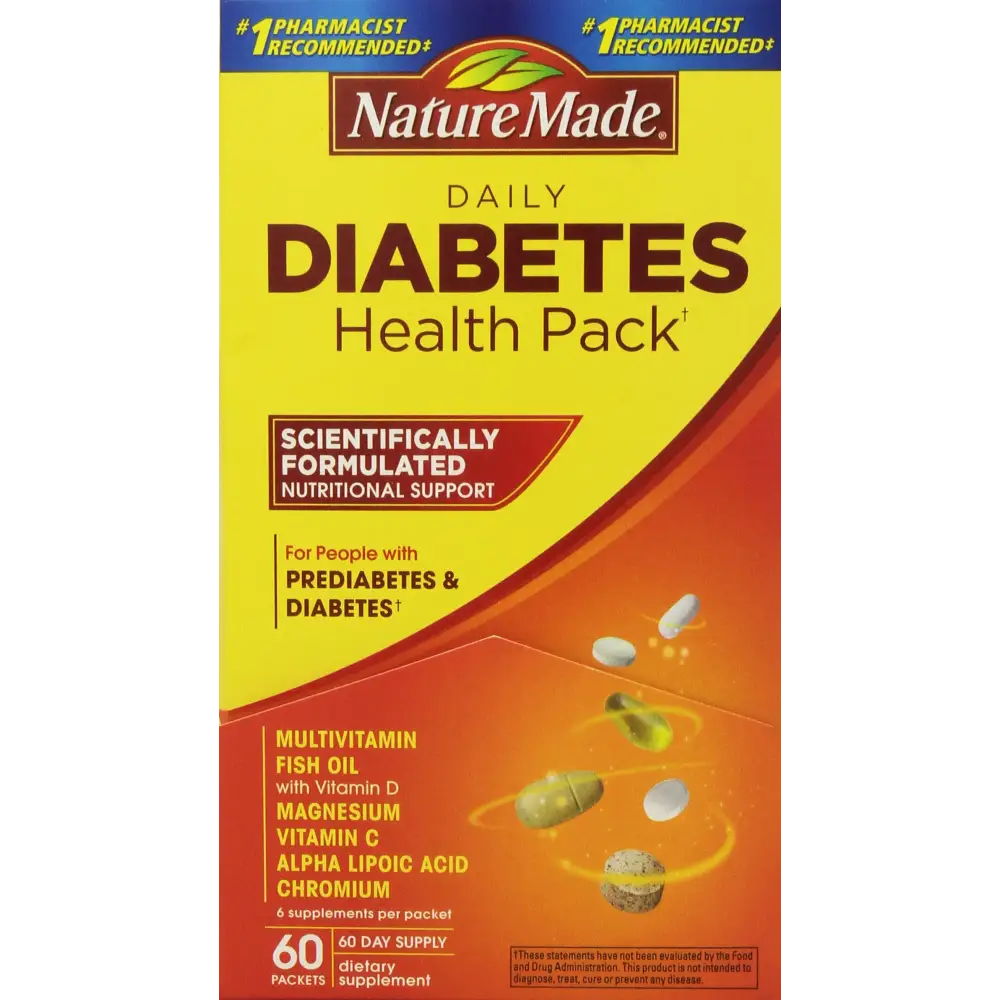 Nature Made Diabetes Health Pack 60 Packets - n/a