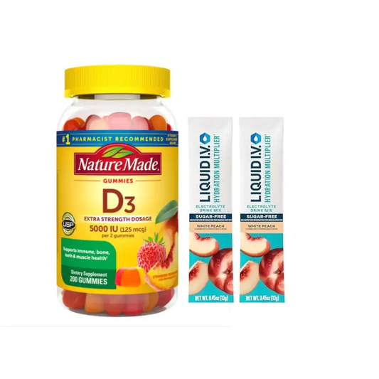 Nature Made Extra-Strength Vitamin D3 5000 IU (125 mcg) Gummies (200 Count) - n/a