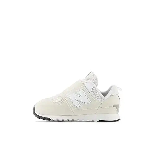 New Balance Baby 574 New-B V1 Hook and Loop Sneaker Nimbus Cloud/White 3.5 Wide US Unisex Infant - Nimbus Cloud/White