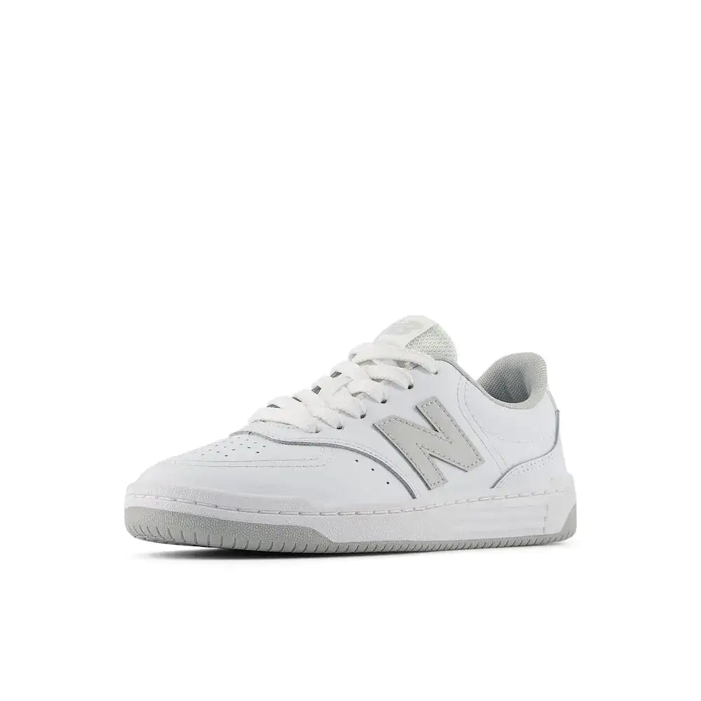 New Balance BB80 V1 Lace-Up Sneaker White/Brighton Grey 12 US Unisex Little Kid - White/Brighton Grey / 12 Little Kid