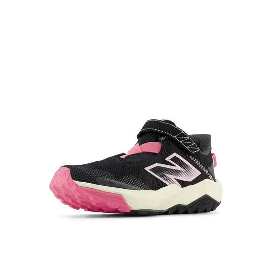 New Balance Dynasoft Nitrel V6 Running Shoe Black/Real Pink 11 Wide US Unisex Little_Kid - Black/Real Pink / 11 Wide