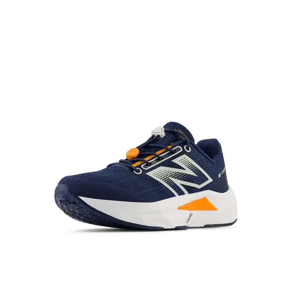 New Balance FuelCell Propel V5 Bungee Running Shoe Nb Navy/Sun Glow/Grey Matter 12 Wide US Unisex Little_Kid - Nb