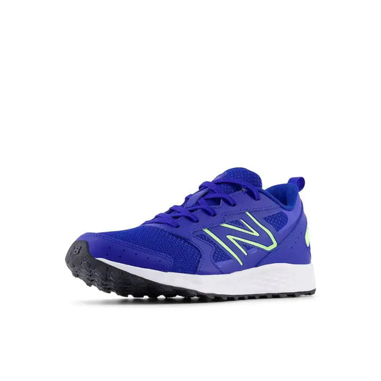 New Balance Kids Fresh Foam 650 V1 Lace-up Running Shoe Team Royal/Bleached Lime Glo 6.5 Big Kid - Team Royal/Bleached