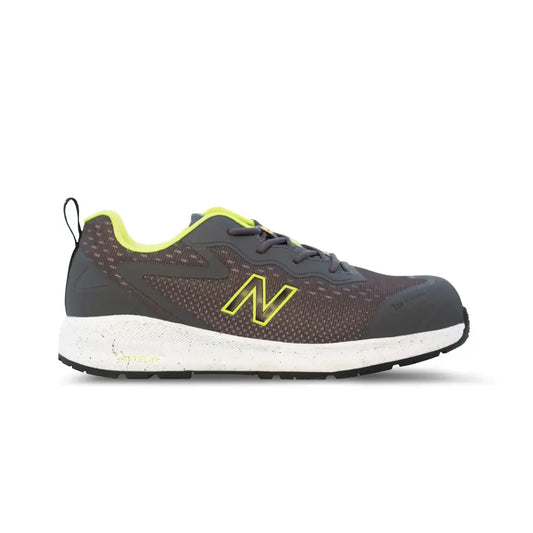 New Balance Mens Composite Toe Logic Industrial Boot Grey/Lime EH 11.5 Wide - Grey/Lime / 11.5 Wide