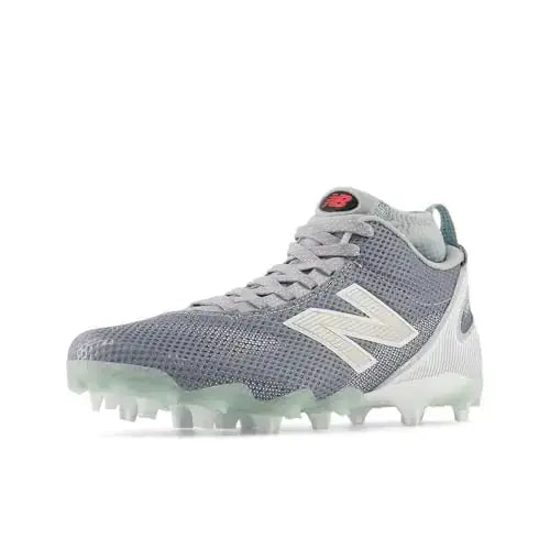 New Balance Mens FreezeLX V5 Lacrosse Shoe Grey/White 9 - Grey/White / 9