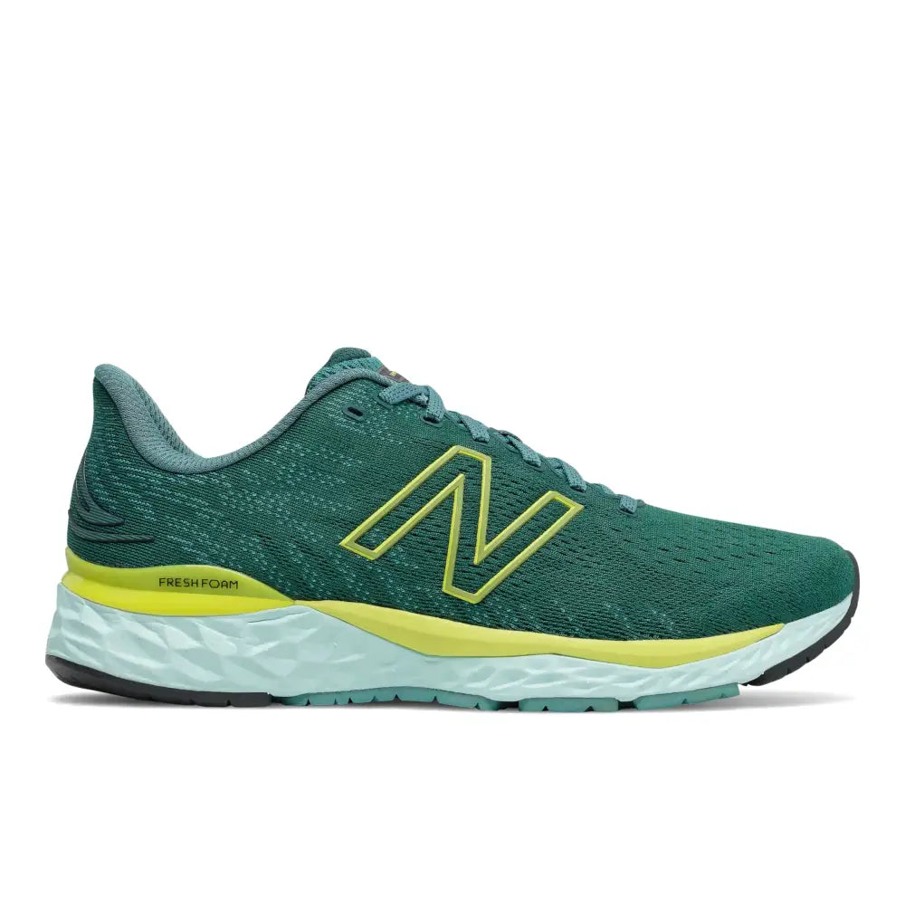 New Balance Mens Fresh Foam Running Shoes 880V11 Trek/Sulphur Yellow 9 - Trek/Sulphur Yellow / 9