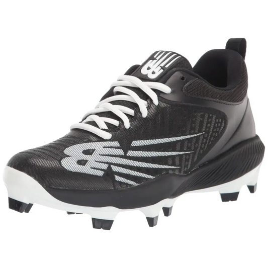 New Balance Mens FuelCell 4040 V6 Molded Baseball Shoe Black/White 13 - Black/White / 13