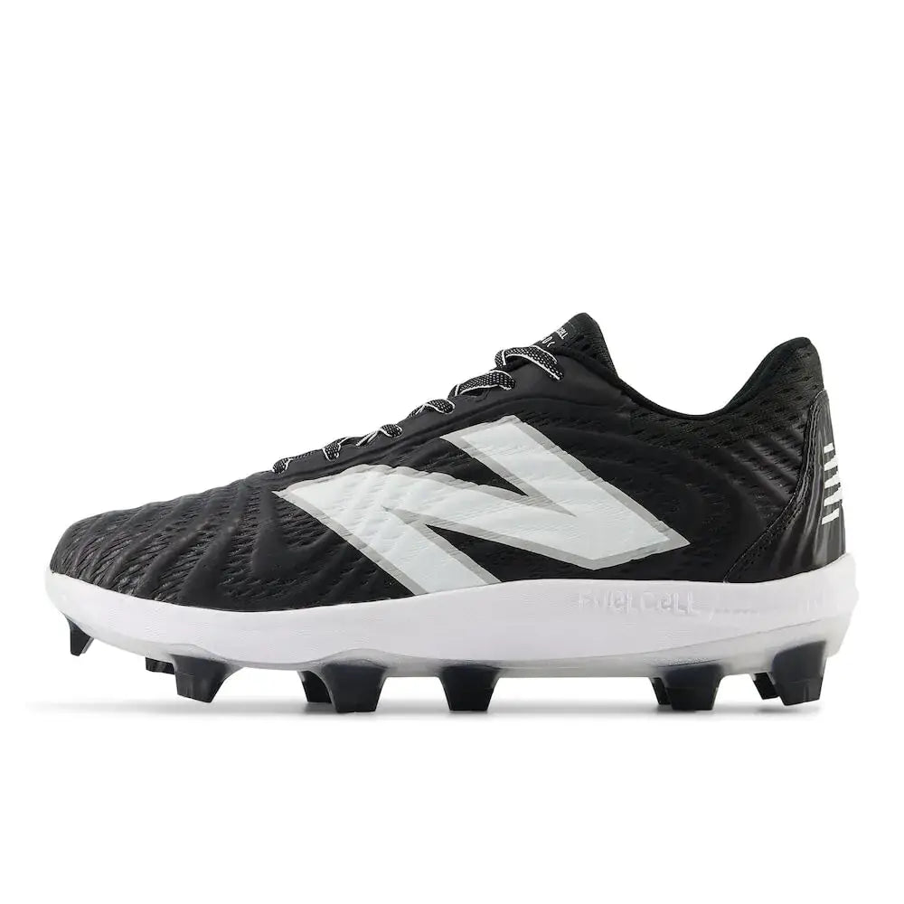 New Balance Mens FuelCell 4040 V7 Molded Baseball Shoe Black/Optic White 5.5 Wide - Black/Optic White / 5.5 Wide