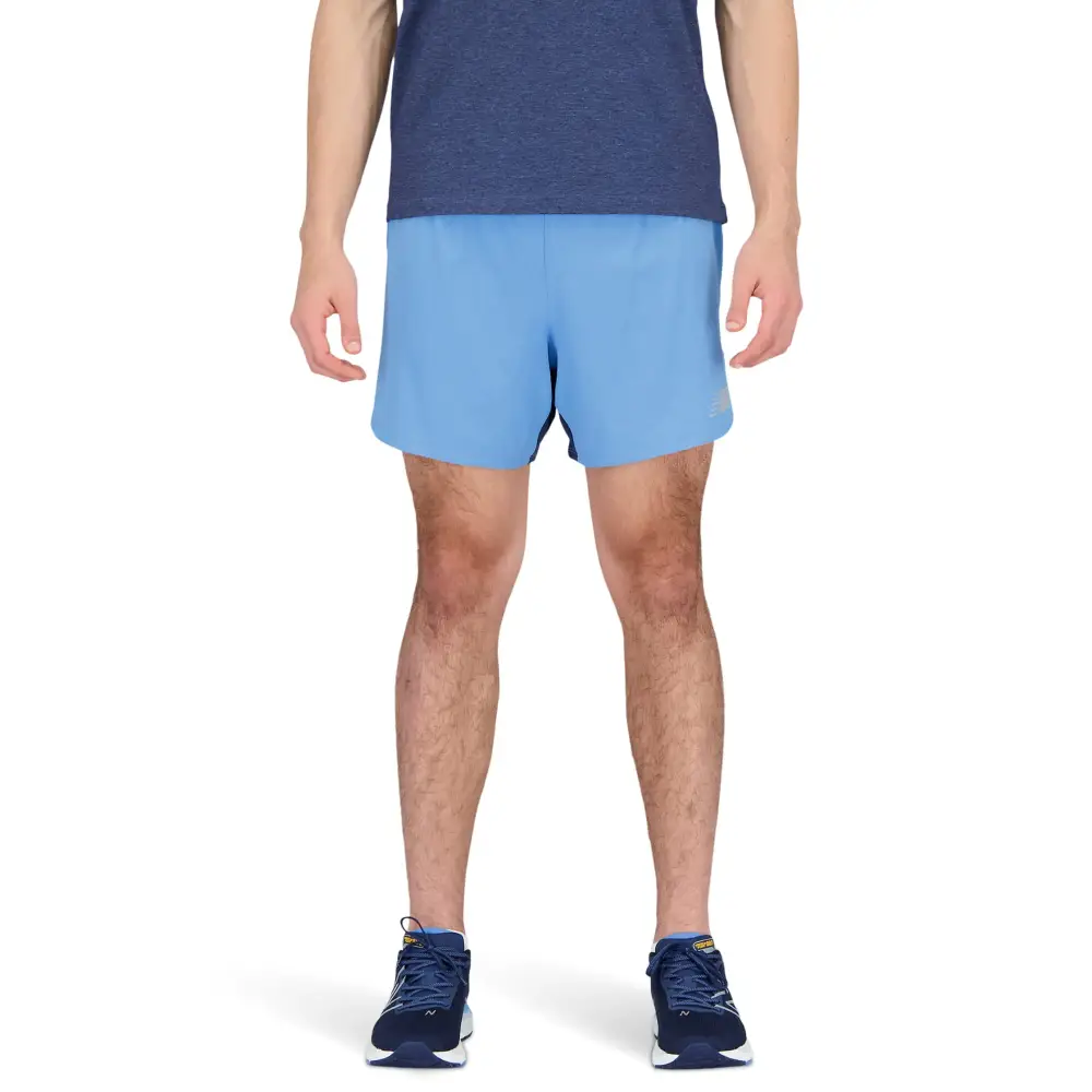 New Balance Mens Impact Run 5 Inch Short 22 Heritage Blue XX-Large - Heritage Blue / XX-Large