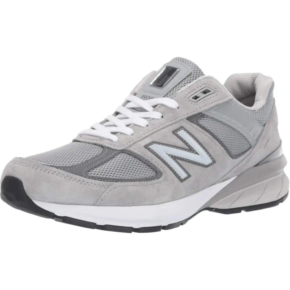 New Balance Mens Made in US 990 V5 Sneaker Grey/Castlerock 12.5 Wide - Grey/Castlerock / 12.5 Wide