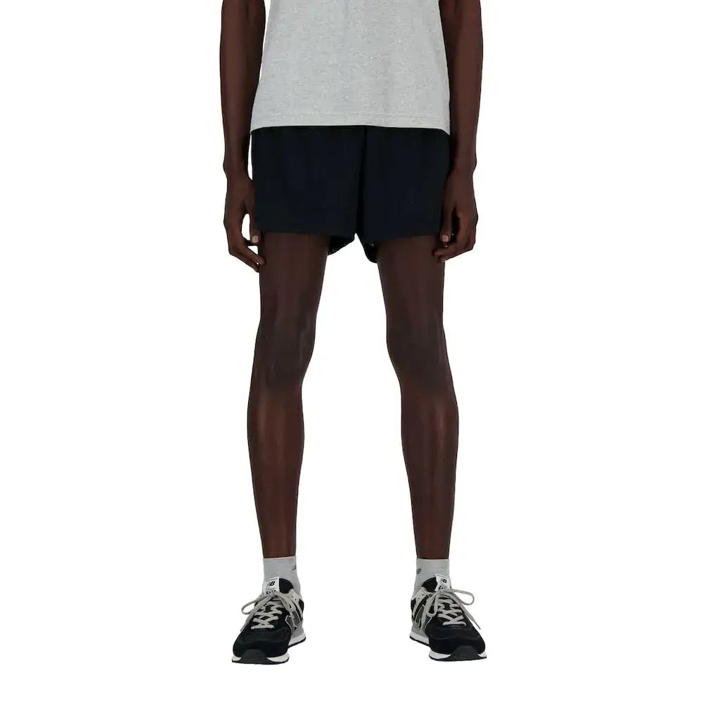 New Balance Mens Sport Essentials Mesh Short 5’’ Black Medium - Black / Medium