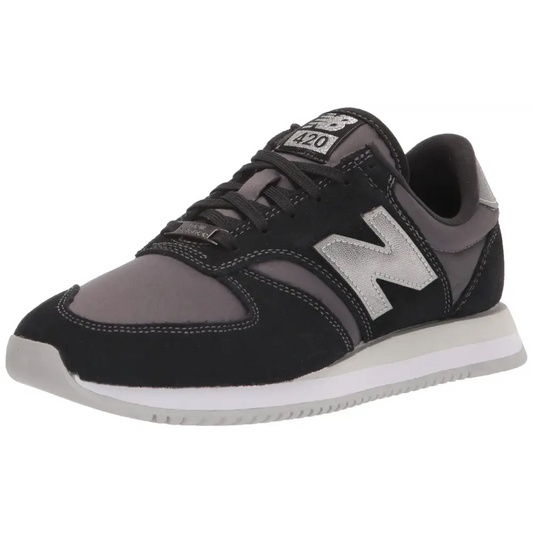 New Balance womens 420 V2 Sneaker Black/Silver 7.5 US - Black/Silver / 7.5