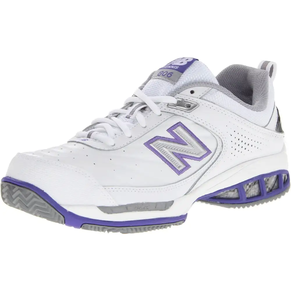 New Balance womens 806 V1 Tennis Shoe White 7.5 Wide US - White / 7.5 Wide