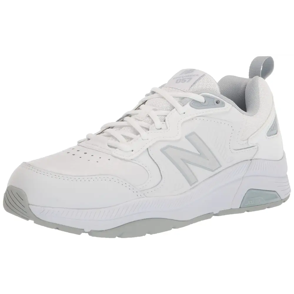 New Balance Womens 857 V3 Casual Comfort Cross Trainer White/Cyclone 8 XX-Wide - White/Cyclone / 8 XX-Wide