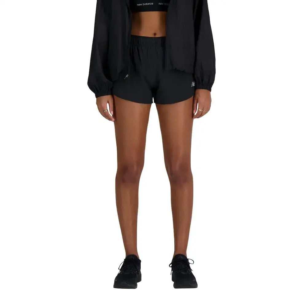 New Balance Womens RC Short 3’’ Black X-Small - Black / X-Small