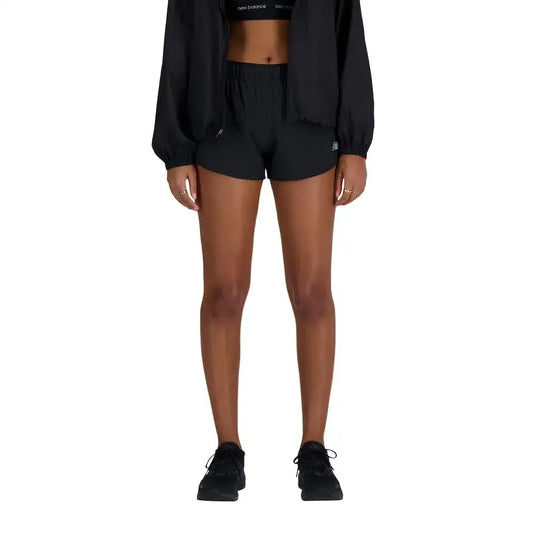 New Balance Womens RC Short 3’’ Black X-Small - Black / X-Small