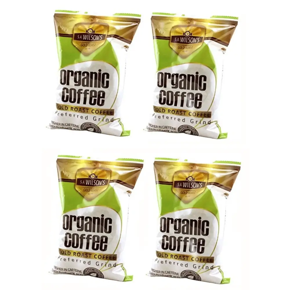 Organic Enema Coffee - One Pound - by S.A. Wilson - Pack of 4 - 4