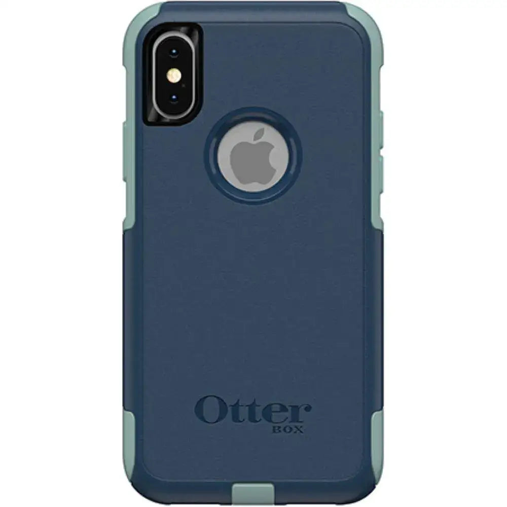OtterBox Commuter Series Case for iPhone Xs & iPhone X - Bulk Packaging - Bespoke Way (Blazer Blue/Aquifer) - n/a