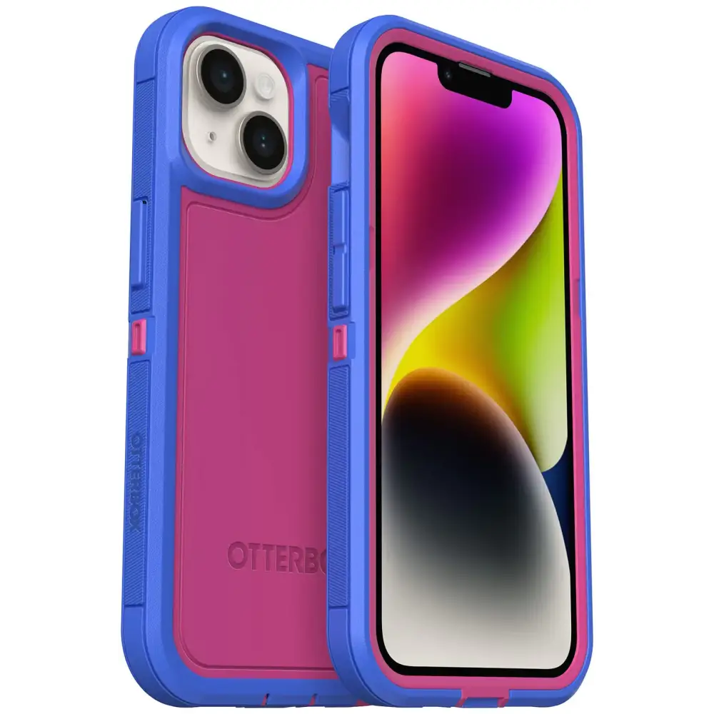 OtterBox Defender Screenless Case with MagSafe for iPhone 14 & iPhone 13 (ONLY) Non-Retail Packaging - Blooming Lotus