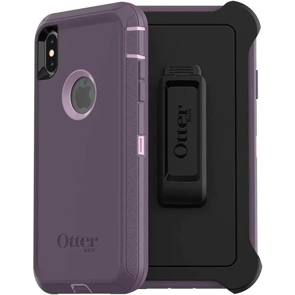 Otterbox DEFENDER SERIES iPhone XS Max Case - Non-Retail Packaging - Purple Nebula Apple Phonecase Raised Screen Bumper