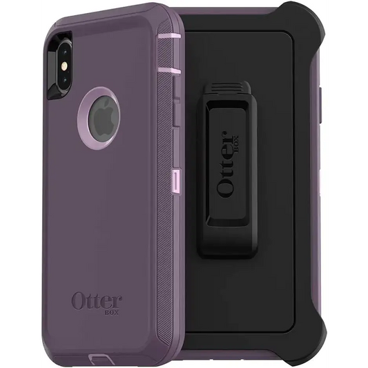 Otterbox DEFENDER SERIES iPhone XS Max Case - Non-Retail Packaging - Purple Nebula Apple Phonecase Raised Screen Bumper