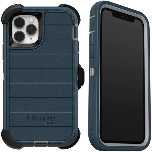 OtterBox DEFENDER SERIES SCREENLESS EDITION Case for iPhone 11 Pro - GONE FISHIN (WET WEATHER/MAJOLICA BLUE) - Majolica