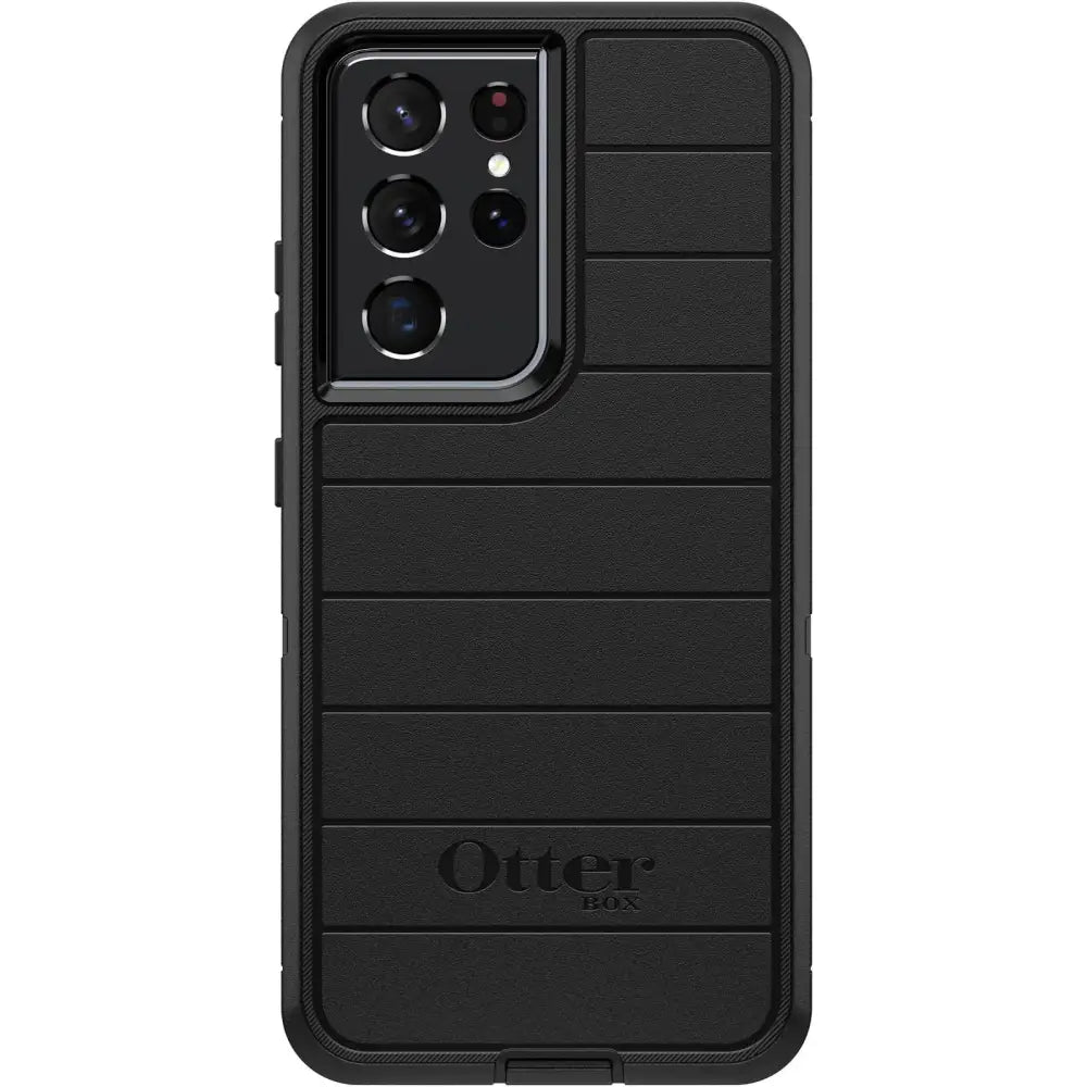 OtterBox Galaxy S21 Ultra 5G (Only) - Defender Series Screenless Edition Case - Black - Case Only - Microbial Defense