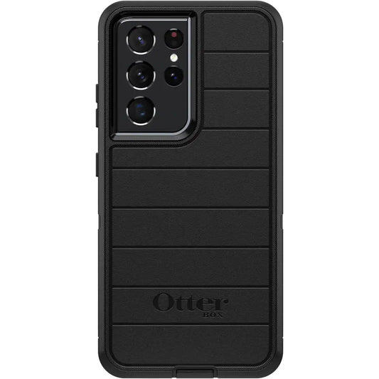 OtterBox Galaxy S21 Ultra 5G (Only) - Defender Series Screenless Edition Case - Black - Case Only - Microbial Defense