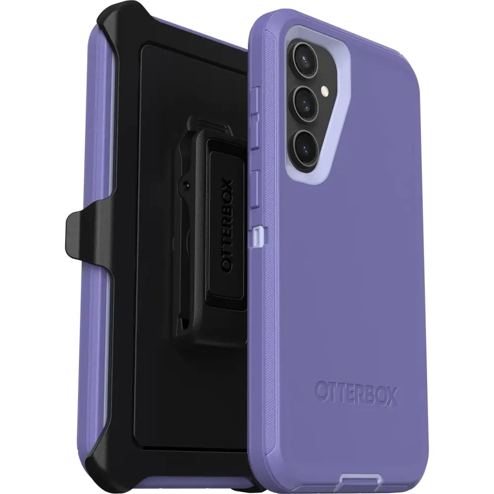 OtterBox Galaxy S23 FE (Only) - Defender Series Case - Mountain Majesty (Purple) - Rugged & Durable - with Port