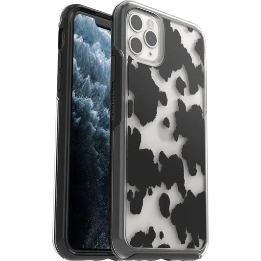 OtterBox iPhone 11 Pro Max & iPhone Xs Max Symmetry Series Case - Cow Print Ultra-Sleek Wireless Charging Compatible
