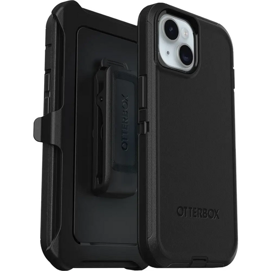 OtterBox iPhone 15 iPhone 14 & iPhone 13 (Only) - Defender Series Case - Black - Screenless - Rugged & Durable