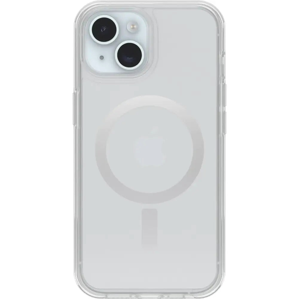 OtterBox iPhone 15 iPhone 14 and iPhone 13 Symmetry Series Clear Case - Stardust (Clear/Silver) Snaps to MagSafe