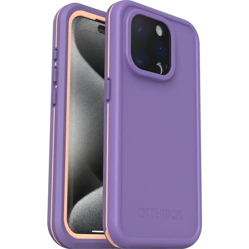 OtterBox iPhone 15 Pro (Only) FRE Series Waterproof Case with MagSafe (Designed by LifeProof) Screen Protection Sleek
