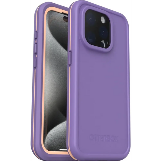 OtterBox iPhone 15 Pro (Only) FRE Series Waterproof Case with MagSafe (Designed by LifeProof) Screen Protection Sleek