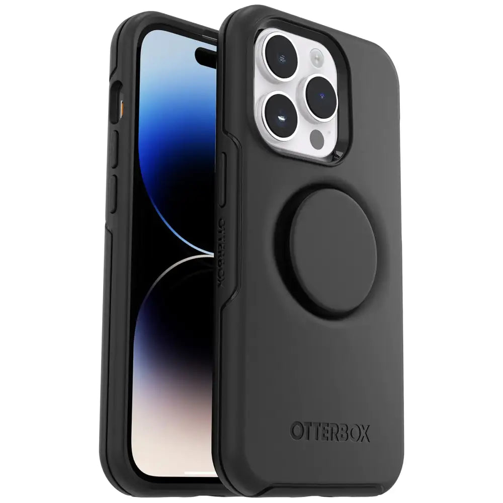OtterBox Otter + Pop Symmetry Series for iPhone 14 Pro Max - Black - Otter + Pop Symmetry Series / Black