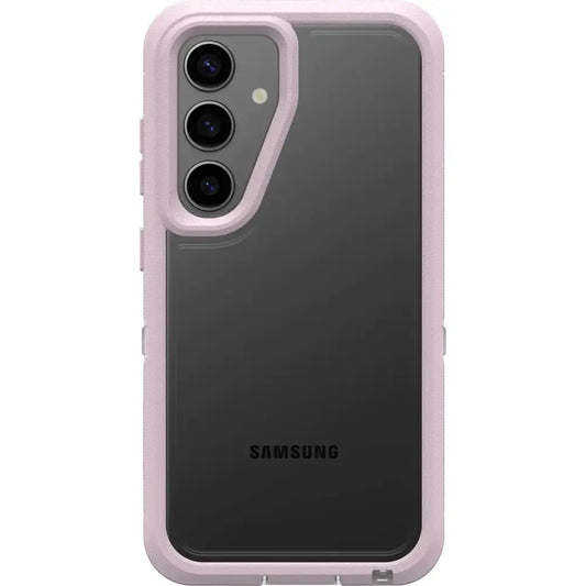 OtterBox Samsung Galaxy S24 Defender Series XT Clear Case - MOUNTAIN FROST (Clear/Purple) screenless lanyard attachment