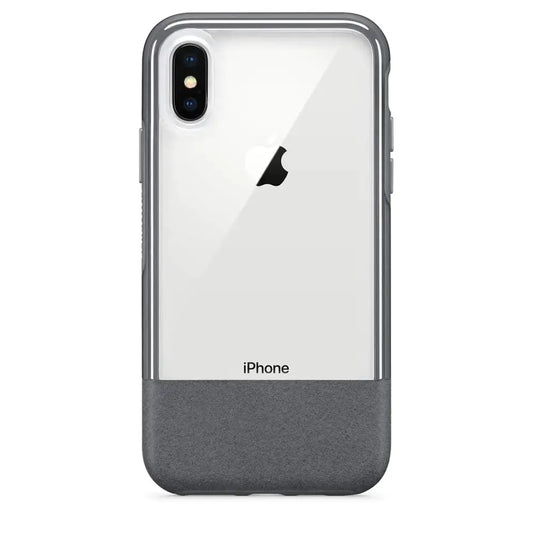 OtterBox Statement Series Case for iPhone Xs - Lucent Storm (Clear/Castlerock/Pewter) - CLEAR/CASTLEROCK/PEWTER