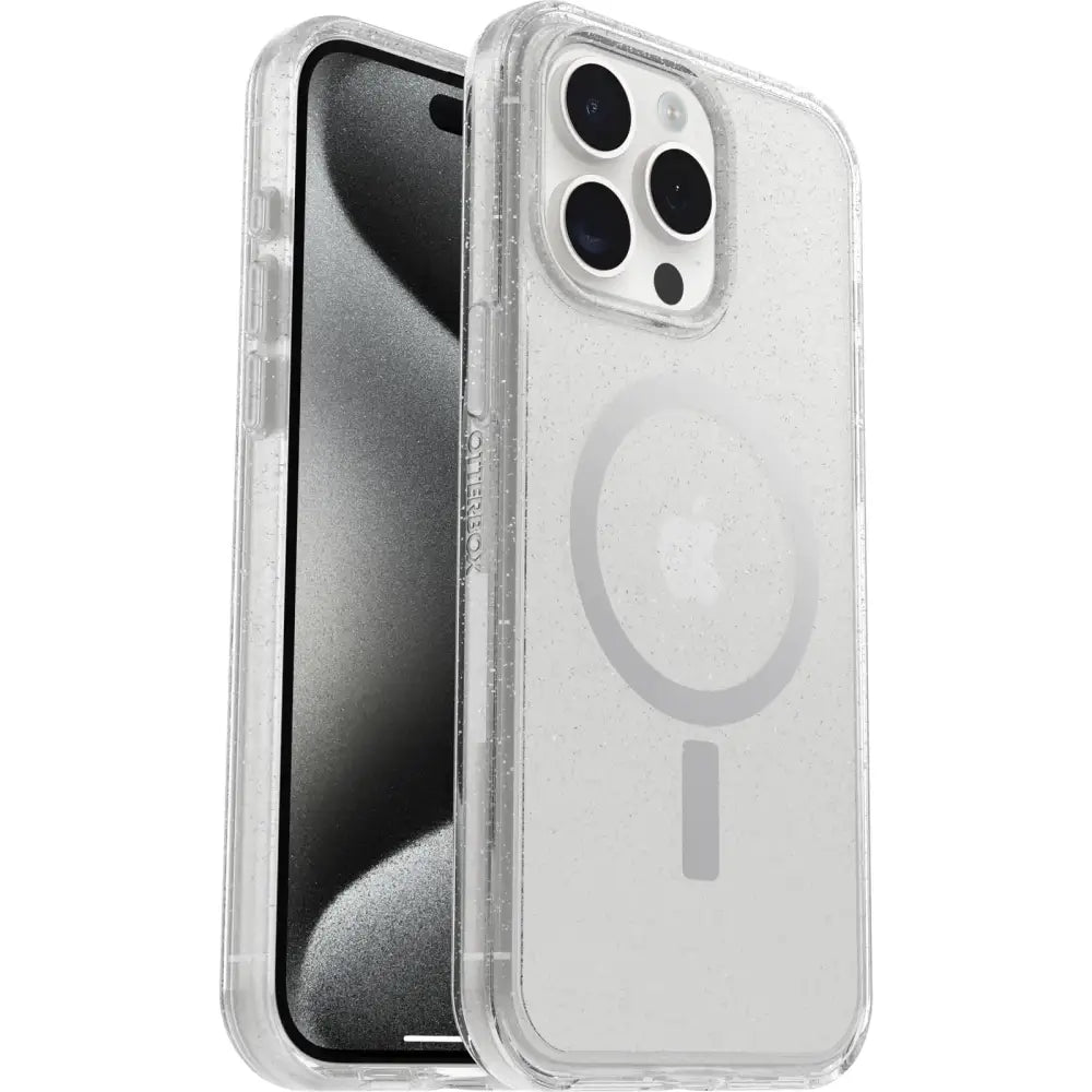 OtterBox Symmetry Clear for MagSafe Case for iPhone 15 Pro Max Shockproof Drop Proof Protective Thin Case 3X Tested