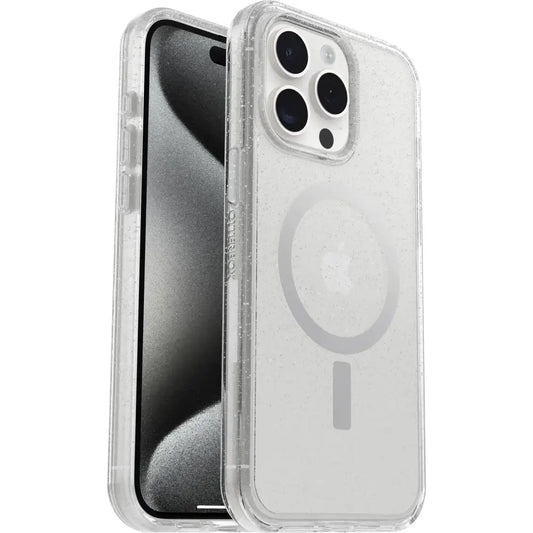 OtterBox Symmetry Clear for MagSafe Case for iPhone 15 Pro Max Shockproof Drop Proof Protective Thin Case 3X Tested