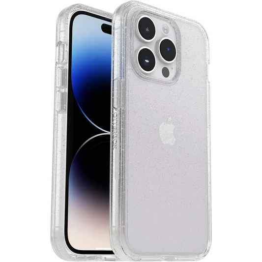 OtterBox Symmetry Clear Series Case for iPhone 14 Pro (Only) - Non-Retail Packaging - Stardust (Clear/Glitter) - n/a