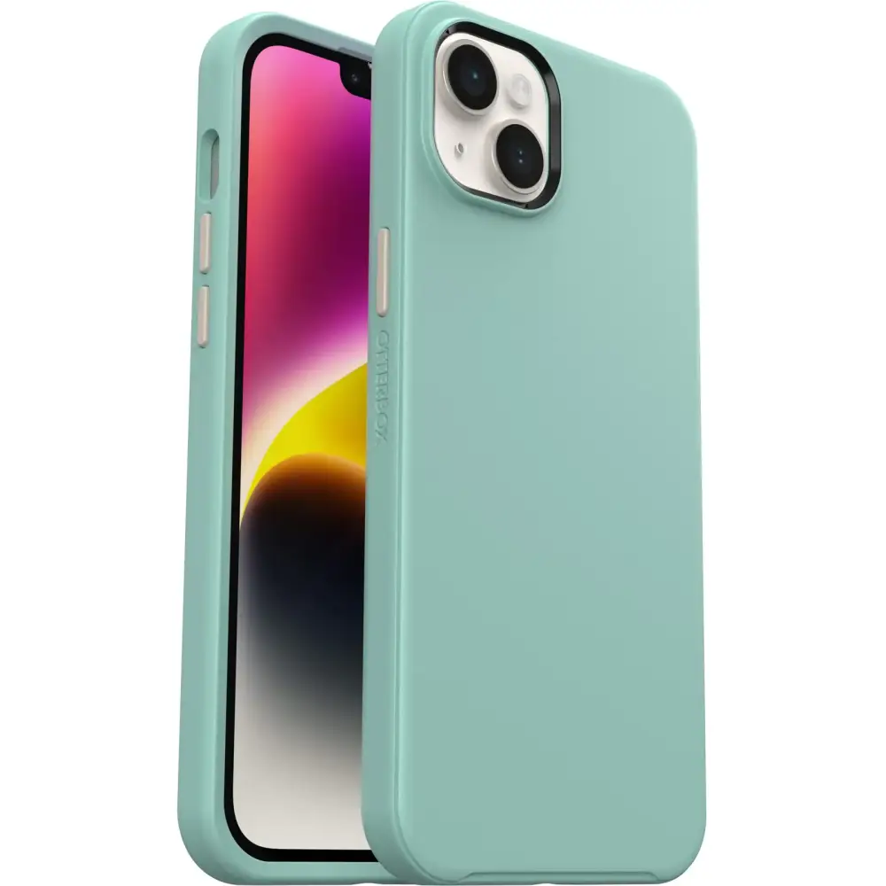 OtterBox Symmetry Series+ Antimicrobial Case with MagSafe for iPhone 14 & iPhone 13 - Alpine Lake - Alpine Lake