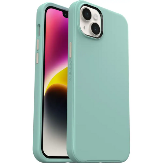 OtterBox Symmetry Series+ Antimicrobial Case with MagSafe for iPhone 14 & iPhone 13 - Alpine Lake - Alpine Lake