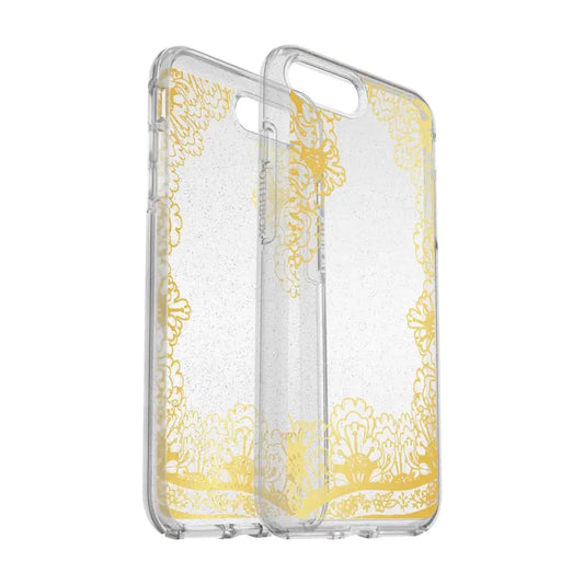 OtterBox Symmetry Series Case for iPhone 8 Plus & iPhone 7 Plus - Gold Lace Clear - n/a