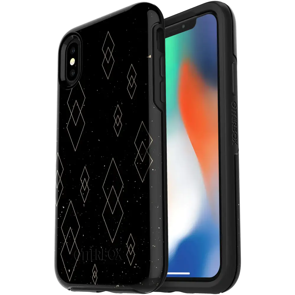 OtterBox Symmetry Series Case for iPhone Xs & iPhone X - Retail Packaging (Sky of Diamonds) - n/a