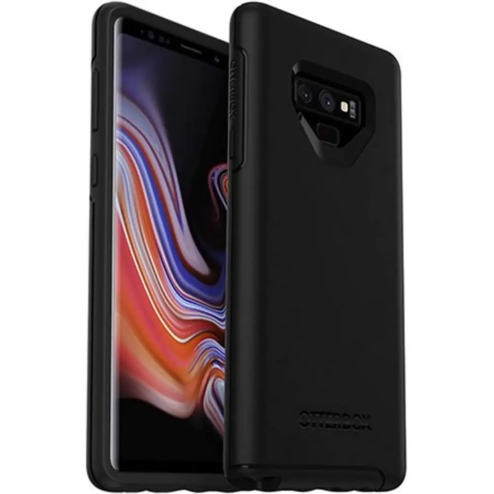 OtterBox Symmetry Series Case for Samsung Galaxy Note 9 with PopGrip - Non Retail Packaging - Black - n/a