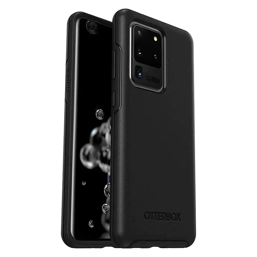OtterBox Symmetry Series Case for Samsung Galaxy S20 Ultra & S20 Ultra 5G (ONLY) Non-Retail Packaging - Black - Black