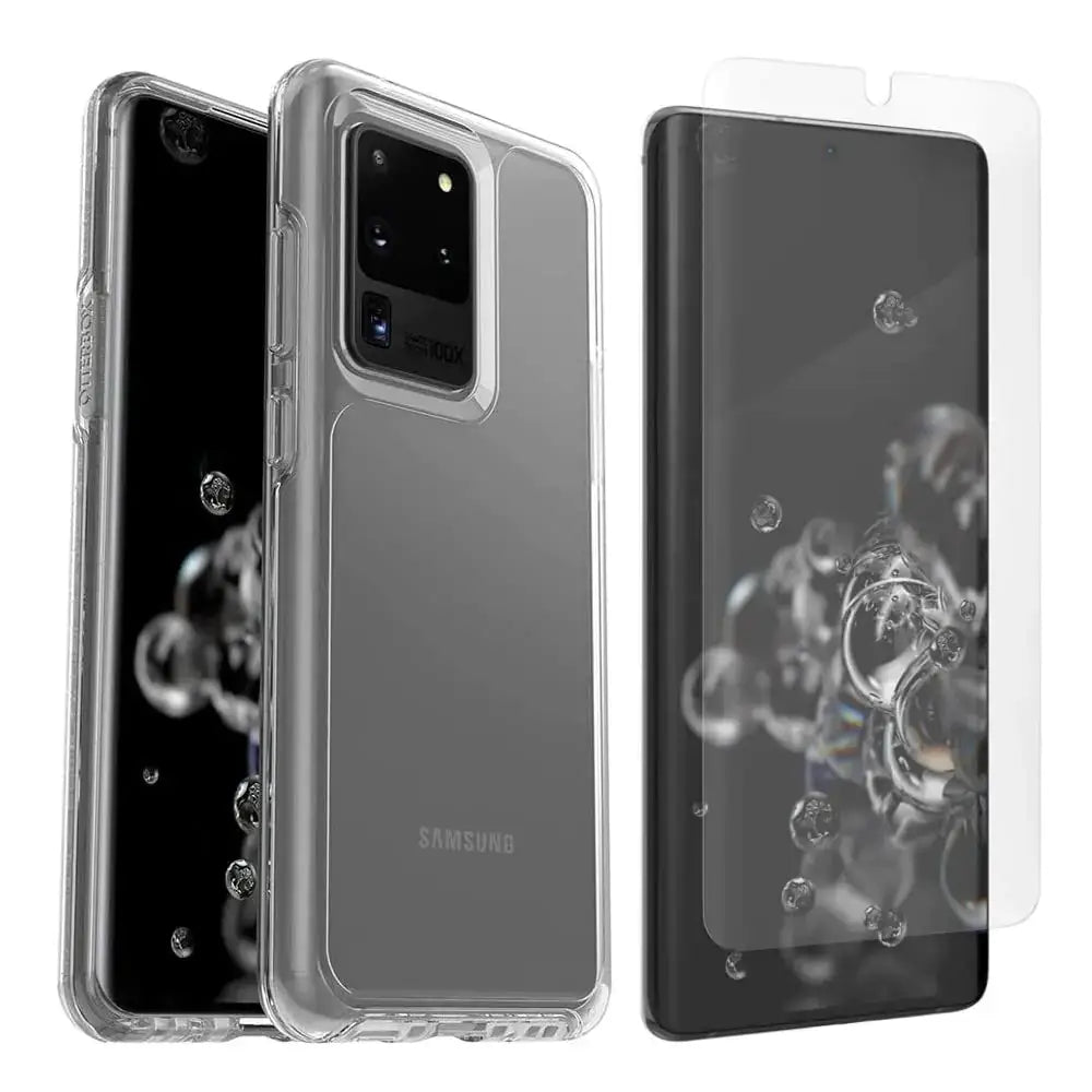 OtterBox Symmetry Series Clear Case for Galaxy S20 Ultra / S20 Ultra 5G (ONLY) - with Screen Protector - Non-Retail